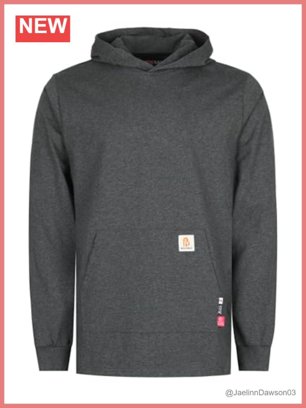 FR Hooded Long Sleeve Work Utility Shirt with Kangaroo Pocket
